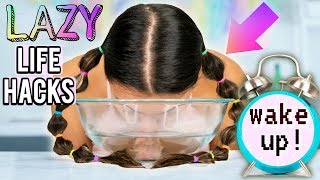 DIY Morning Hacks Every LAZY PERSON Should Know! How to WAKE UP Early For School+ Be Productive!