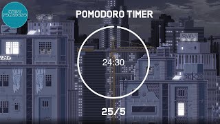 25 minute timer - Lofi - Pomodoro timer - 4 x 25 min