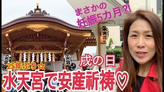 【水天宮】戌の日♡安産祈願 ～1時間半並んで「玉ひで」親子丼堪能！～甘酒横丁で食べ歩き～ゆみみん in Japan