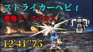 【MHXX】超特殊許可鏖魔狩猟依頼 ソロ ストライカーヘビィ 12'41''75