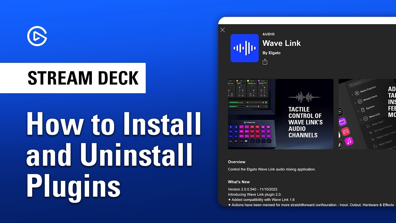 How To Install And Uninstall Stream Deck Plugins (Stream Deck 6.3 Or ...