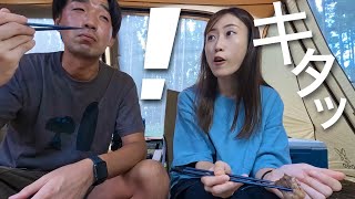 【夫婦キャンプ】●●を感じられない嫁。高級肉と格安US肉の食べ比べ、どっちが美味い！？｜カマボコテント｜おじろじろキャンプ場