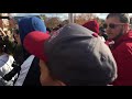 indiana university’s marching hundred band playing at ‘the walk’ november 2 2019