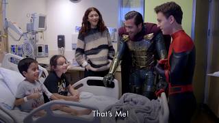 Spider-Man Cast Tom Holland, Zendaya, Jake Gyllenhaal Surprises Kids at Children