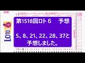 第1517回ロト6結果第1518回ロト6予想 当選実績掲載