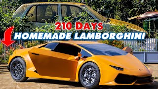 210 Days Homemade Super Car LAMBORGHINI HURACAN from Abandoned Car
