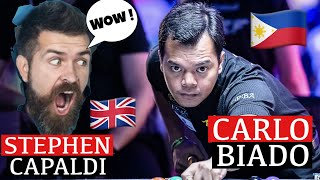 BIADO SHOCKS HIS OPPONENT WITH INSANE SHOT MAKING AGAINST STEPHEN CAPALDI FROM GREAT BRITAIN