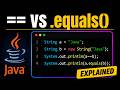 == vs .equals() in Java Explained | Why Does == Return False?