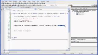 Visual Basic Video Tutorial - Volume 1- Lesson 22: InputBox Function