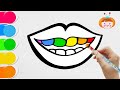 How to Draw Lips with Teeth | Step by Step Tutorial for Beginners