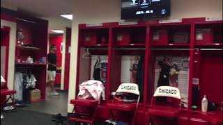 Michael de Leeuw laat de kleedkamer en het stadion van Chicago Fire zien