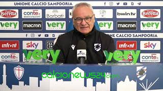 Conferenza stampa Ranieri pre Parma-Sampdoria