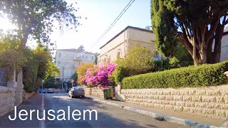 JERUSALEM - HOW $20,000,000 VILLAS LOOK? Sunny Afternoon in Most Expensive TALBIYA