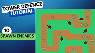 Tower Defence Tutorial in Pygame | Part 10 - Automatically Spawn Enemies