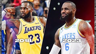 👑 LeBron's BEST Highlights & Moments vs Warriors as a Laker