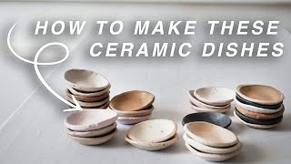 Making pottery dishes - without a wheel!