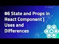#6 State and Props in React Components | setState | render | constructor | React Tutorials