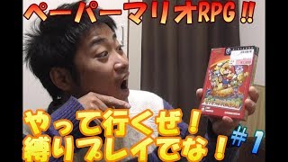 ＃1(量)ペーパーマリオRPG！縛りプレイ‼【ライスゲームズ】