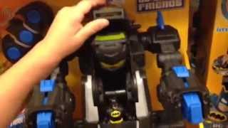 IMAGINEXT RC TRANSFORMING BATBOT [Batman] Interactive with Lights & Sounds TOY REVIEW