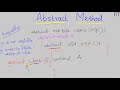 Java-94  Abstract Method in Java || Abstract Keyword in Java
