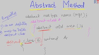 Java-94 Abstract Method in Java || Abstract Keyword in Java
