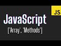 JavaScript Array Methods | Map, Find, Filter | Back to Basics