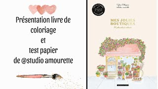 Présentation:  Mes jolies boutiques et test papier 💐