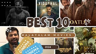 BEST 10 MALAYALAM MOVIES 2024 #bramayugam #manjummel  #kishkindhakaand #aadujeevitham #aavesham