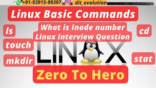 Linux Basics Commands: ls, pwd, stat, cd, mkdir Commands and what is inode | DIT Evolution | part 1