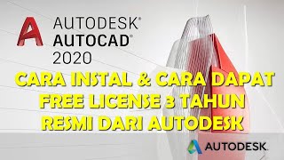 Cara Instal Autocad 2020 Gratis dan Lisensi Resmi 3 Tahun