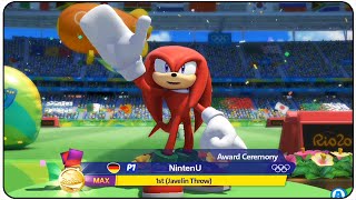Mario & Sonic at the Rio 2016 Olympic Games (Wii U) - Javelin Throw Level : MAX