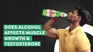 DOES ALCOHOL AFFECT TESTOSTERONE PRODUCTION, SPERM & MUSCLE GROWTH ?? #bodybuilding #gym