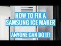 HOW TO FIX A SAMSUNG ICE MAKER | ANYONE CAN DO IT!