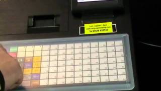 sharp xe-a217B Cash register - How to enter new products into the flat keyboard ( plu `s )