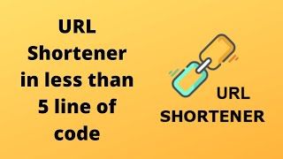 python short URL project in less than 4 lines | python project | python project tutorial