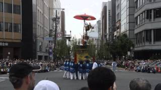 2014京都・祇園祭　後祭鉾巡行・浄妙山、河原町御池にて（平成26年7月24日）