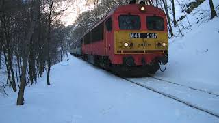 Cuha-völgy, Bakonyvasút/Trains in Bakony 2010. 02.