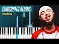 Post Malone - "Congratulations" ft. Quavo EASY Piano Tutorial - Chords - How To Play - Cover