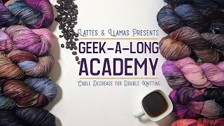 Cable Decrease for Double Knitting