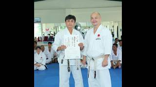 Penyerahan Diploma JKA oleh Shihan Izumia #jkakarate #karateshotokan #karateindonesia