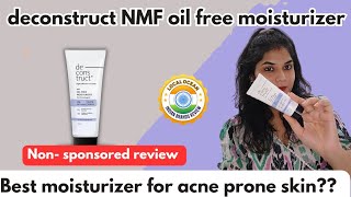 deconstruct NMF oil free moisturizer review | non comedogenic moisturizer | @deconstruct_skincare