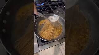 trying the viral lemon pasta recipe from TikTok🍝🍋 you guys know I had to put a healthy spin in it!