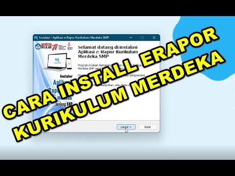 CARA INSTAL ERAPOR KURIKULUM MERDEKA - YouTube