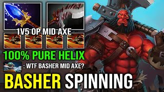 NEW OP MID AXE Abyssal Blade Basher Spin 100% Pure Helix Unlimited Culling Blade Dota 2