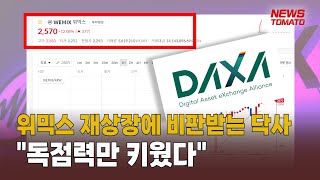 위믹스 재상장에 민낯 드러난 닥사[말하는 기자들_중기_0217]