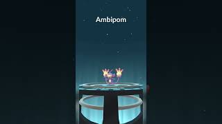 EVOLUÇÃO DO POKEMON AIPOM PARA AMBIPOM POKEMON GO #shorts