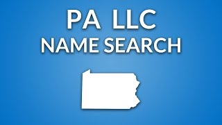 Pennsylvania LLC - Name Search