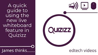How to use the new live whiteboard feature in Quizizz