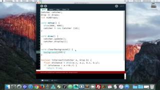 programming setting up the catcher game
