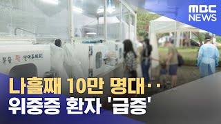 나흘째 10만 명대‥위중증 환자 '급증' (2022.08.05/12MBC뉴스)